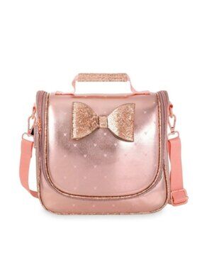 New Disney Store Minnie Mouse Lunch Box  Rose Gold